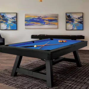 The Madison Billiard Table with Blue Felt