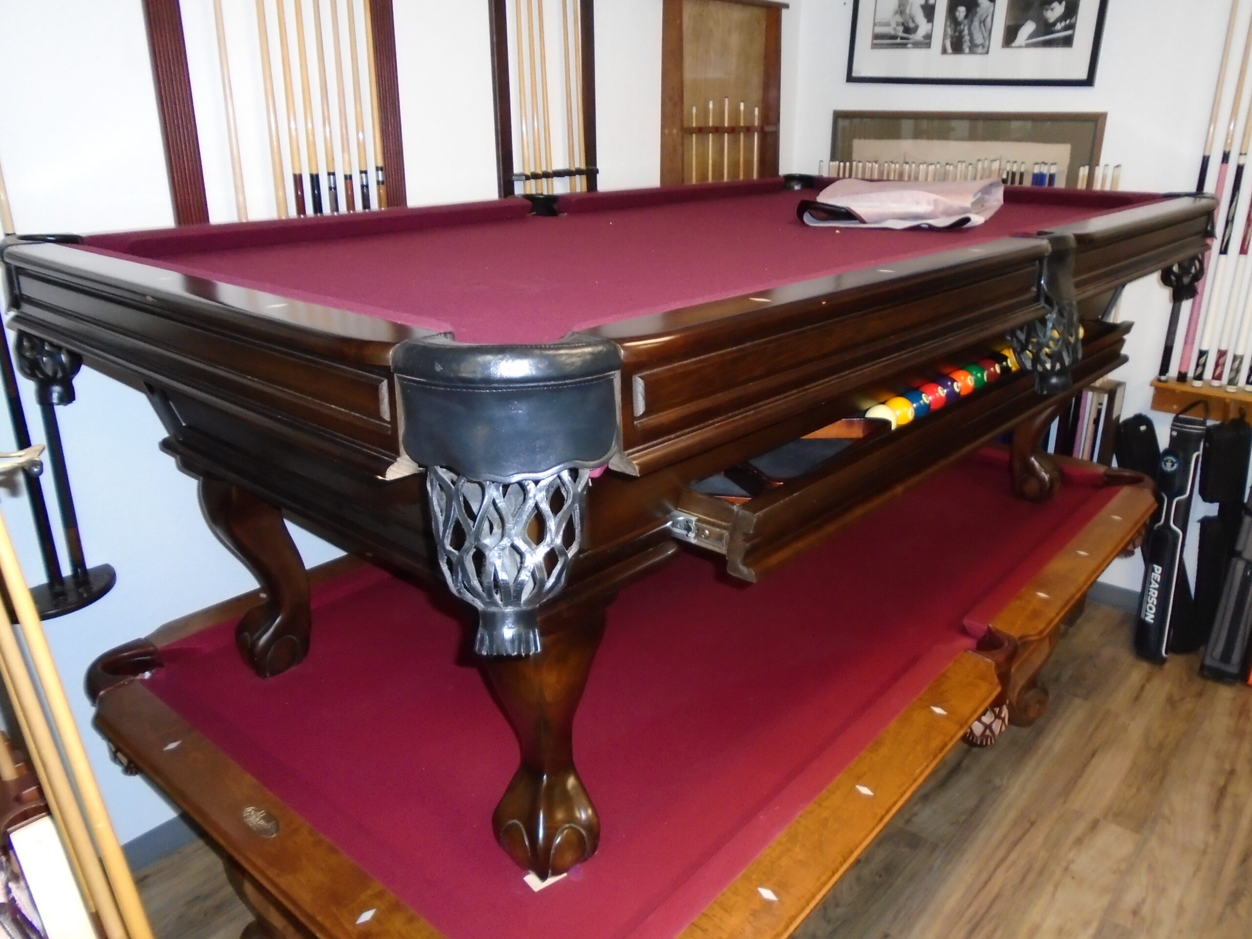 8' Beach Gus Adams Pool Table w/drawer